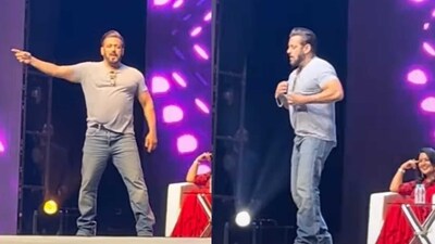 Salman Khan dancing to Jalwa at an event