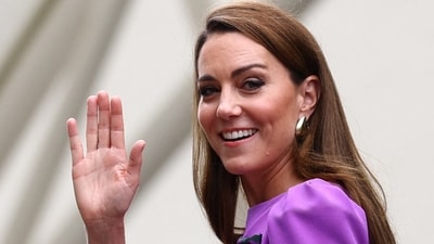 Tennis - Wimbledon - All England Lawn Tennis and Croquet Club, London, Britain - July 14, 2024 Britain's Catherine, Princess of Wales is seen before the men's singles final REUTERS/Hannah Mckay (REUTERS)