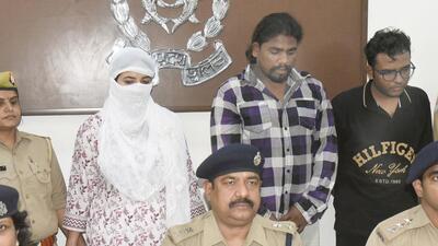 The police identified the women as Priyanka Kaushik, a resident of a high-rise in Raj Nagar Extension, Ghaziabad, and her male friend as Pulkit Tyagi, a resident of Wazirabad in Delhi. Their accomplice was identified as Ankit Singh, a resident of Sanjay Nagar in Ghaziabad, who is Kaushik’s former driver. (Sakib Ali/HT Photo) The police identified the women as Priyanka Kaushik, a resident of a high-rise in Raj Nagar Extension, Ghaziabad, and her male friend as Pulkit Tyagi, a resident of Wazirabad in Delhi. Their accomplice was identified as Ankit Singh, a resident of Sanjay Nagar in Ghaziabad, who is Kaushik’s former driver. (Sakib Ali/HT Photo)