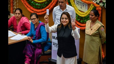 The presiding officer for holding these elections will be finalised by mayor Shelly Oberoi. (HT Photo) The presiding officer for holding these elections will be finalised by mayor Shelly Oberoi. (HT Photo)