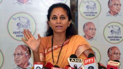 The scuffle and chaos are the failure of the law-and-order situation in Sindhudurg, said Sule. (HT FILE PHOTO)