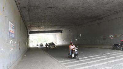 The underpass in Chhajarsi near NH-9, where the trader was robbed at gunpoint on Tuesday night. (Sakib Ali/HT Photo) The underpass in Chhajarsi near NH-9, where the trader was robbed at gunpoint on Tuesday night. (Sakib Ali/HT Photo)