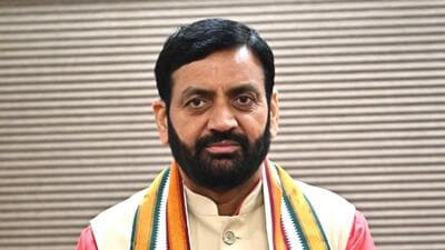 The video, which was also shared on the party’s social media handle, begins with a child saying “Ab Ki Baar, Haryana Mein Saini Sarkar. Jai Hind!”. In the remaining part of the video, chief minister Nayab Singh Saini is seen interacting with children on different occasions, including on Raksha Bandhan festival. (HT Photo)
