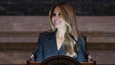 Melania Trump under fire for copycat behaviour ahead of memoir's release (Photo by SAUL LOEB / AFP) (AFP)