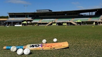A generic image of cricket bat and ball. (Getty Images) A generic image of cricket bat and ball. (Getty Images)