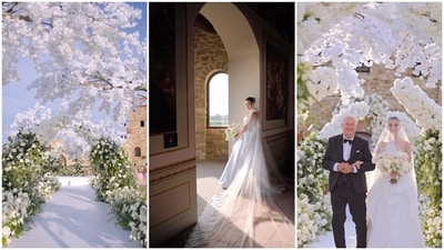 Amy Jackson had a fairytale white wedding in Italy. Amy Jackson had a fairytale white wedding in Italy.
