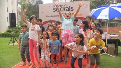 Children had a gala time, participating in games, at the Society Socials recently organised at Ghaziabad's Krishna Apra Gardens.