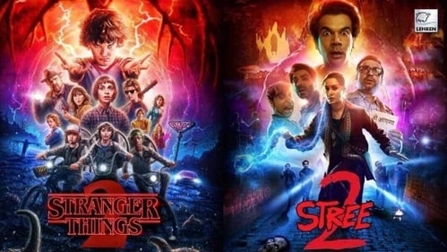 Stree 2 poster bears a striking resemblance to that of Stranger Things season 2 Stree 2 poster bears a striking resemblance to that of Stranger Things season 2