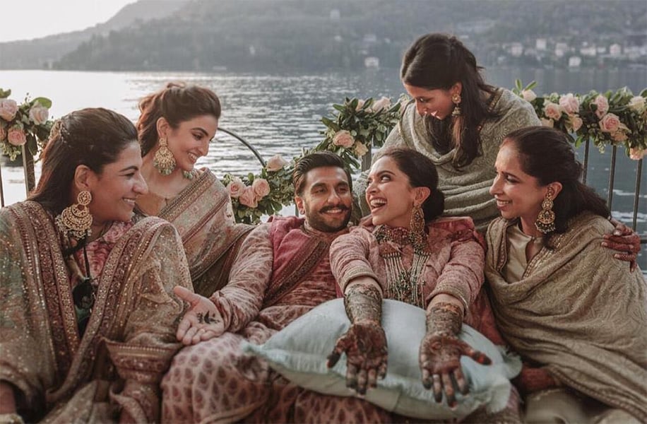 Deepika Padukone and Ranveer Singh's wedding festivities at Lake Como, Italy. Deepika Padukone and Ranveer Singh's wedding festivities at Lake Como, Italy.