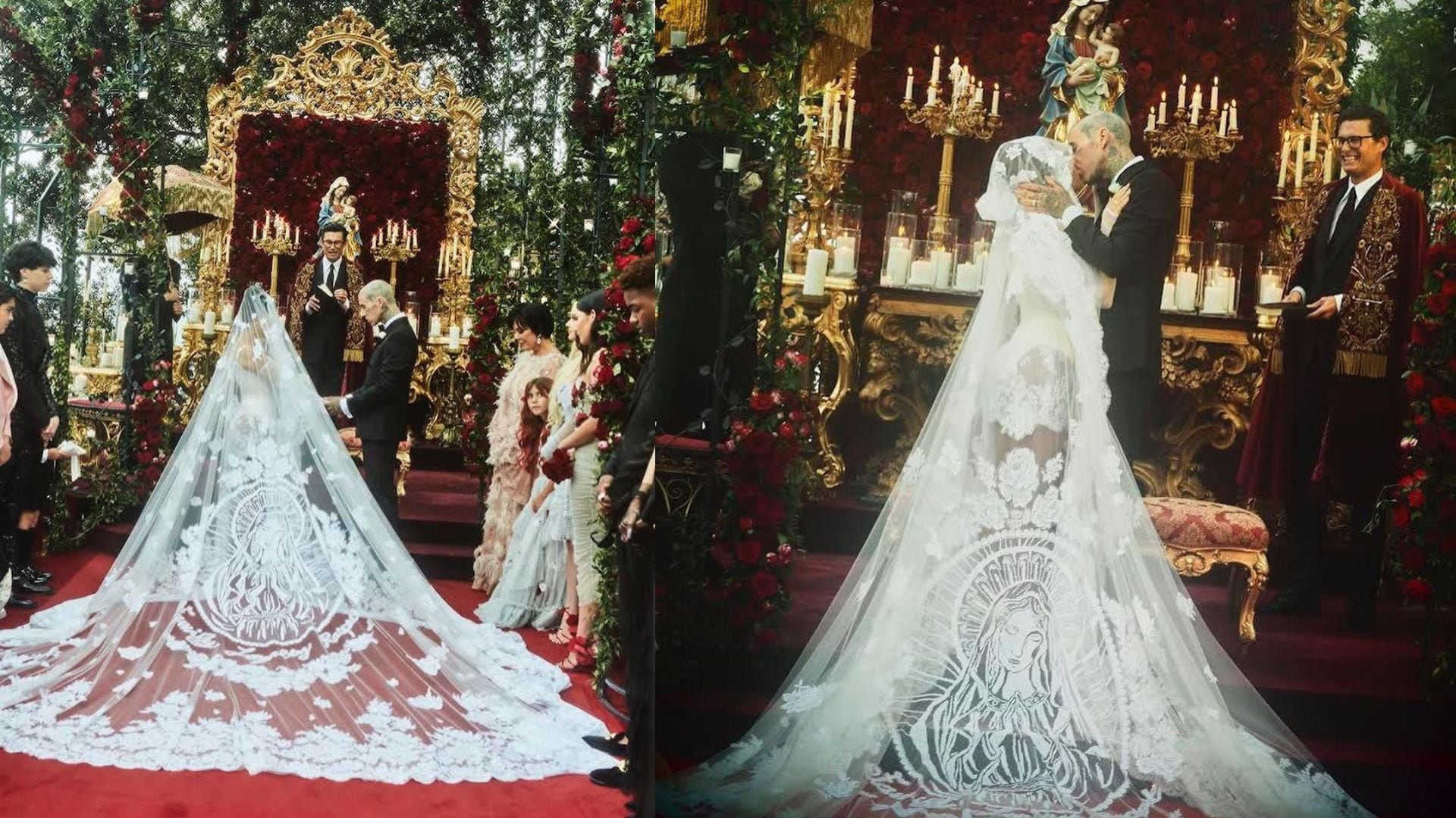 Kourtney Kardashian and Travis Barker's wedding at Castello Brown in Portofino, Italy. Kourtney Kardashian and Travis Barker's wedding at Castello Brown in Portofino, Italy.