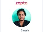 Dinesh signed up to work as a Zepto delivery partner in Hyderabad. Dinesh signed up to work as a Zepto delivery partner in Hyderabad.