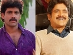 Nagarjuna in stills from Shiva and Oopiri.