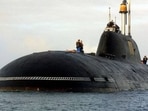 File photo of INS Arihant class nuclear-powered ballistic missile submarine. File photo of INS Arihant class nuclear-powered ballistic missile submarine.