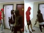 Chilling video shows alleged Venezuelan gang members with guns storming through Colorado building (@CollinRugg/X via @vicentearenastv) Chilling video shows alleged Venezuelan gang members with guns storming through Colorado building (@CollinRugg/X via @vicentearenastv)