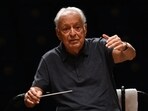 File photo of Indian conductor of Western classical music and music director of the Israel Philharmonic Orchestra (IPO) Zubin Mehta during the Symphony Orchestra rehearsal at the National Centre for the Performing Arts (NCPA)  in Mumbai.