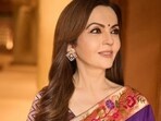 Nita Ambani dazzles in a graceful Paithani saree by Manish Malhotra. Nita Ambani dazzles in a graceful Paithani saree by Manish Malhotra.