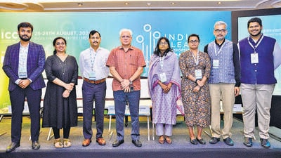 (From Left) Director of Chartered Speed Sanyam Gandhi, ICCT researcher Revathy Pradeep; AVP, road transport at DIMTS Ajay Srivastava, Delhi transport minister Kailash Gahlot, DTC MD Shilpa Shinde, The Urban Catalysts founder Sonal Shah, ICCT India director Amit Bhatt, and ICCT associate researcher Bhaumik Gowande on Thursday. (HT Photo) (From Left) Director of Chartered Speed Sanyam Gandhi, ICCT researcher Revathy Pradeep; AVP, road transport at DIMTS Ajay Srivastava, Delhi transport minister Kailash Gahlot, DTC MD Shilpa Shinde, The Urban Catalysts founder Sonal Shah, ICCT India director Amit Bhatt, and ICCT associate researcher Bhaumik Gowande on Thursday. (HT Photo)