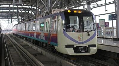 A trial was conducted on this route in February. Between the District Court and Budhwar Peth stations, the route passes under the Mutha river bed making it the first time in the city’s history that a metro line is running beneath a riverbed. (REPRESENTATIVE PHOTO) A trial was conducted on this route in February. Between the District Court and Budhwar Peth stations, the route passes under the Mutha river bed making it the first time in the city’s history that a metro line is running beneath a riverbed. (REPRESENTATIVE PHOTO)