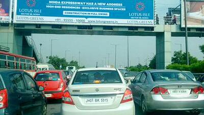 During investigation, it was revealed that the speeding SUV rammed the Swift as the Swift driver suddenly applied brakes. The reason why he did that is yet to be ascertained, said police. (Above) A view of Noida-Greater Noida Expressway. (HT Archive)