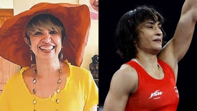 Shonali Bose and Vinesh Phogat Shonali Bose and Vinesh Phogat