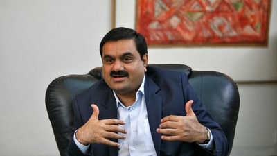 Gautam Adani speaks during an interview in Ahmedabad. (Reuters)
