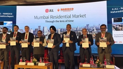 Mumbai's housing sales value in 2023 breached the ₹1 lakh crore and is expected to surpass ₹1.35 lakh crore in 2024, setting a record high for the city, according to a report by JLL. Mumbai's housing sales value in 2023 breached the ₹1 lakh crore and is expected to surpass ₹1.35 lakh crore in 2024, setting a record high for the city, according to a report by JLL.