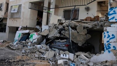 The Nur Shams camp near the city of Tulkarem in the Israeli-occupied West Bank on August 28, 2024. At least 10 Palestinians were killed in Israeli raids and strikes in several towns in the north of the occupied West Bank on August 28. (Photo by Jaafar ASHTIYEH / AFP) (AFP)
