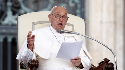 Pope Francis described the Mediterranean Sea as a “cemetery” where many migrants had have lost their lives, despite them being “preventable”. (REUTERS)