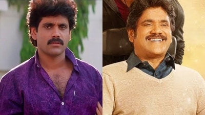 Nagarjuna in stills from Shiva and Oopiri. Nagarjuna in stills from Shiva and Oopiri.