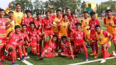 The Odisha U-15 football team that finished runners-up in the Dr BC Roy Trophy. (AIFF) The Odisha U-15 football team that finished runners-up in the Dr BC Roy Trophy. (AIFF)