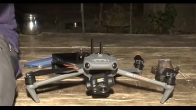 Thermo-sensor drone-mounted cameras helped track the wolves (Sourced) Thermo-sensor drone-mounted cameras helped track the wolves (Sourced)
