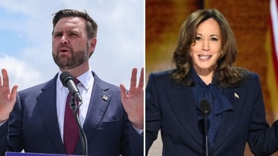 JD Vance blasts Kamala Harris for criticising Donald Trump over Arlington incident (AP Photo/Gary McCullough, AFP) JD Vance blasts Kamala Harris for criticising Donald Trump over Arlington incident (AP Photo/Gary McCullough, AFP)