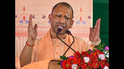 Uttar Pradesh Chief Minister Yogi Adityanath addresses the gathering during the inauguration and foundation stone laying program of various development projects and other programmes, in Kanpur on Thursday. (PTI) Uttar Pradesh Chief Minister Yogi Adityanath addresses the gathering during the inauguration and foundation stone laying program of various development projects and other programmes, in Kanpur on Thursday. (PTI)