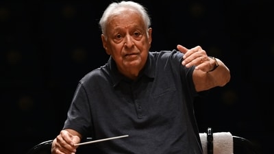 File photo of Indian conductor of Western classical music and music director of the Israel Philharmonic Orchestra (IPO) Zubin Mehta during the Symphony Orchestra rehearsal at the National Centre for the Performing Arts (NCPA) in Mumbai. (Raju Shinde/Hindustan Times) File photo of Indian conductor of Western classical music and music director of the Israel Philharmonic Orchestra (IPO) Zubin Mehta during the Symphony Orchestra rehearsal at the National Centre for the Performing Arts (NCPA) in Mumbai. (Raju Shinde/Hindustan Times)