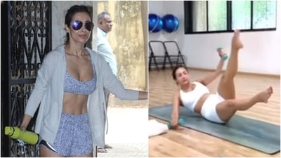 Malaika Arora shared her 'Ab Fab' routine on Instagram. (Instagram) Malaika Arora shared her 'Ab Fab' routine on Instagram. (Instagram)