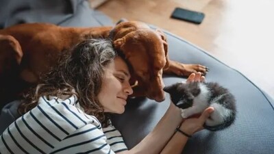 Dogs have their ways of making us feel grounded and being present in the moment. This can drive away anxious thoughts. (Unsplash) Dogs have their ways of making us feel grounded and being present in the moment. This can drive away anxious thoughts. (Unsplash)