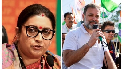 BJP leader Smriti Irani (L) and Congress MP Rahul Gandhi BJP leader Smriti Irani (L) and Congress MP Rahul Gandhi