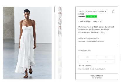 The dress is selling at 90% discount! The dress is selling at 90% discount!