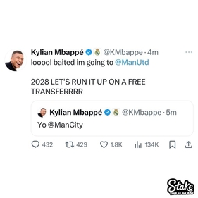 Mbappe mocks Man City.