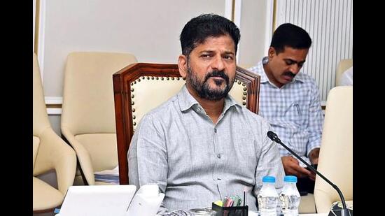 The notice, served by tehsildar of Serilingampally block on the recommendation of HYDRAA, was pasted on the residence of Revanth Reddy’s brother at Amar Cooperative Society at Madhapur. (ANI)