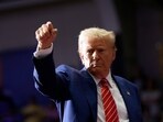 Republican presidential nominee former President Donald Trump gestures after speaking at a campaign event, Friday, Aug. 30, 2024, in Johnstown, Pa. (AP Photo/Alex Brandon)