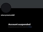 The Barry Stanton X account has been suspended. The Barry Stanton X account has been suspended.