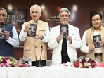 (L-R) Pawan K Verma, Salman Khurshid, Kush Bhargava, Raghav Chandra, Neelima Dalmia Adhar