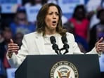 US Vice President Kamala Harris during a campaign event in Savannah, Georgia, US, on Thursday, Aug. 29, 2024. Photographer: Elijah Nouvelage/Bloomberg