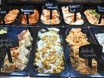 The ice creams are on dislay at 