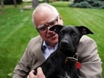 Tim Walz welcomed Scout into his family in 2019. Tim Walz welcomed Scout into his family in 2019.