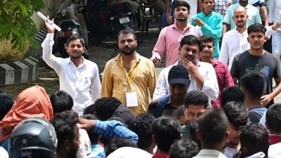 Admit Cards for August 31 exam can be downloaded from the official website at uppbpb.gov.in. ((Photo by Mushtaq Ali/Hindustan Times)) Admit Cards for August 31 exam can be downloaded from the official website at uppbpb.gov.in. ((Photo by Mushtaq Ali/Hindustan Times))