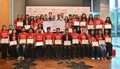 The first edition of the 'Life’s Good Scholarship Program' was launched on August 28 at LG’s Corporate Office in Noida. The first edition of the 'Life’s Good Scholarship Program' was launched on August 28 at LG’s Corporate Office in Noida.