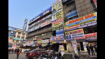 Nilotpal Mrinal’s debut novel, Dark Horse, which won a Sahitya Akademi award, is set in Delhi’s Mukherjee Nagar. (Sanchit Khanna/HT PHOTO)