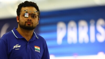 Manish Narwal of India looks on during the qualification round (REUTERS)